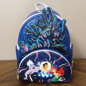 LOUNGEFLY Ursula's Lair Little Mermaid Mini Backpack Disney Princess